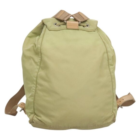 PRADA Backpack Nylon Beige Silver Auth bs28213 main image 4